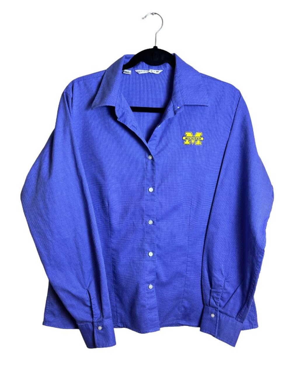 Cutter & Buck University of Michigan Button Down Shirt Blue XL Collegiate